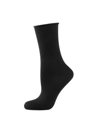 Elbeo Light Cotton Rollbund Socken schwarz