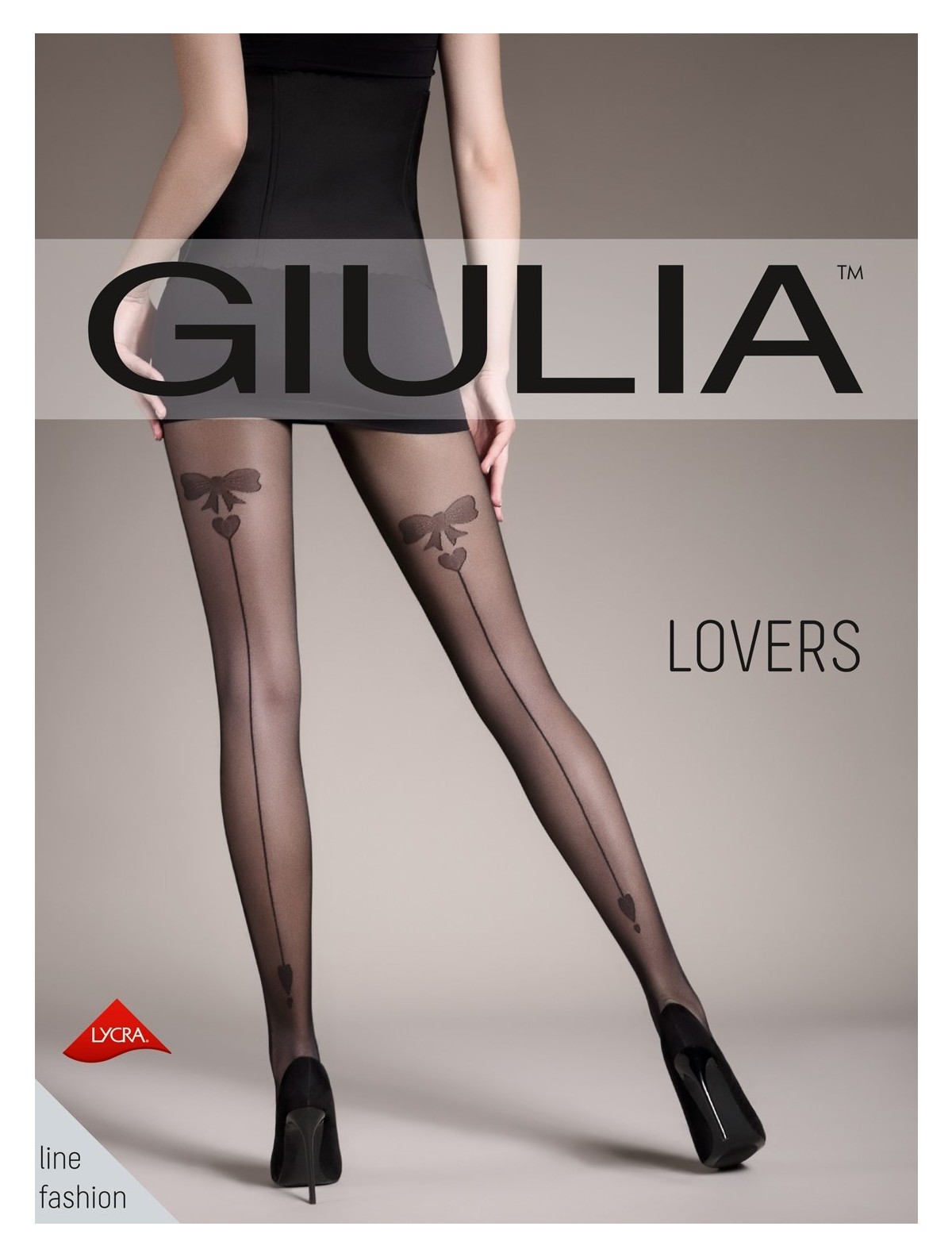 Giulia Lovers 20 #5 Strumpfhose - nero, nero/rosso