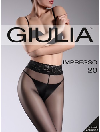 Giulia Impresso 20 transparente Hftstrumpfhose 