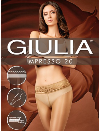Giulia Impresso 20 transparente Hftstrumpfhose 