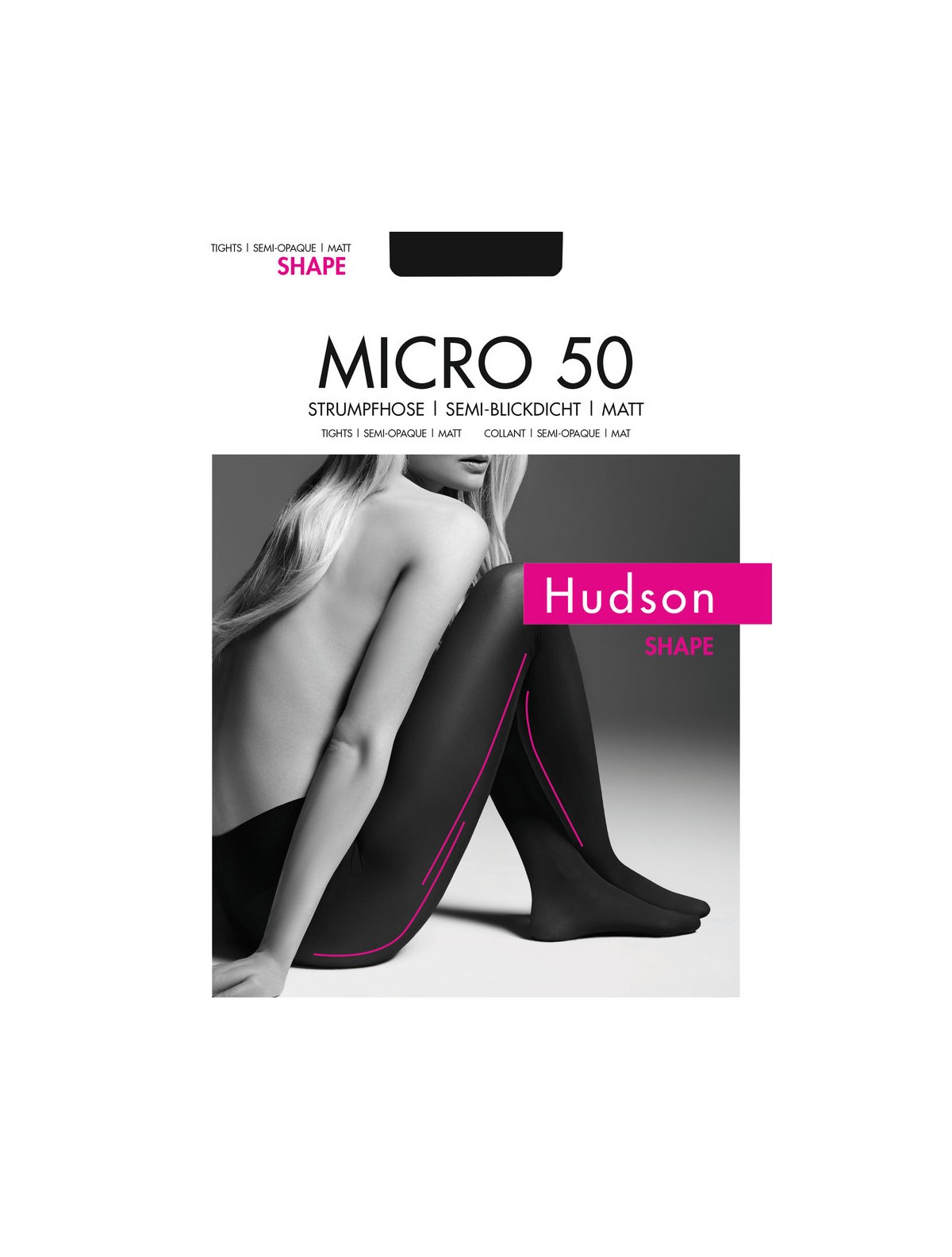 Hudson Damen Micro 50 Shape Strumpfhose - schwarz
